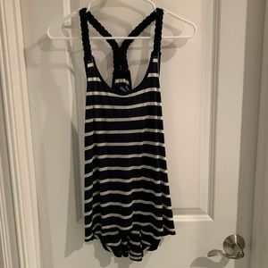 Navy and white tank top